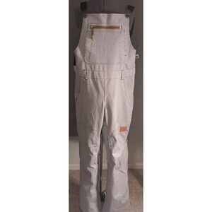 DC Crusade Bib Snowboard Pants Women's Medium Hickory Striped Colorway NWOT